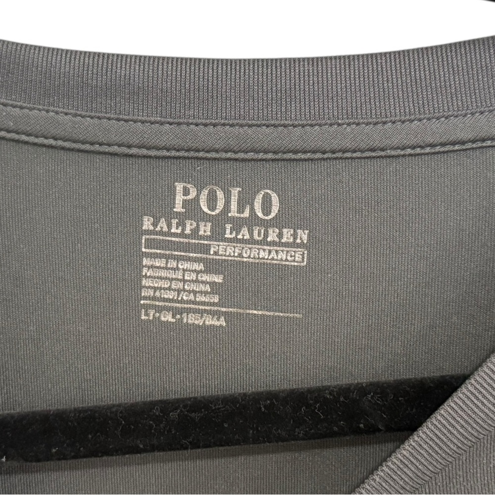 Polo Ralph Lauren Performance T Shirt Large Tall Gray Las Vegas Pony Logo - Picture 5 of 10